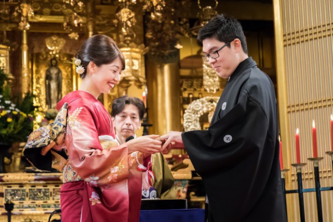 築地本願寺結婚式と銀座で披露宴 O様 和装結婚式白無垢レンタル着付けヘアメイク撮影と東京のウエディングプロデュース